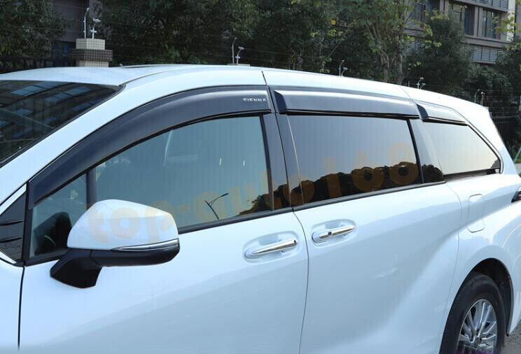 for Toyota for Sienna 21-24 Black Window Visor Vent Sun Shade Rain Guard Door Visor