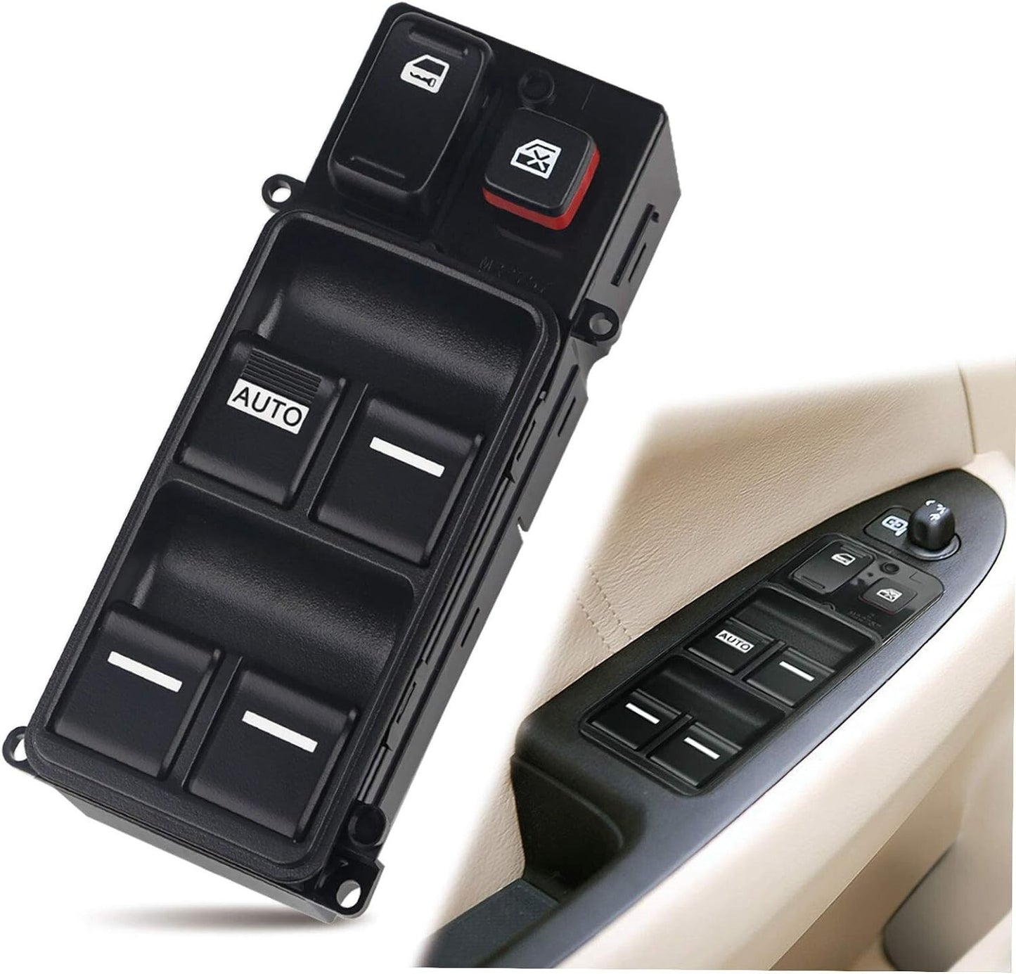 Driver Side Master Power Window Switch For 2003-07 for Honda Accord Sedan 4-Door