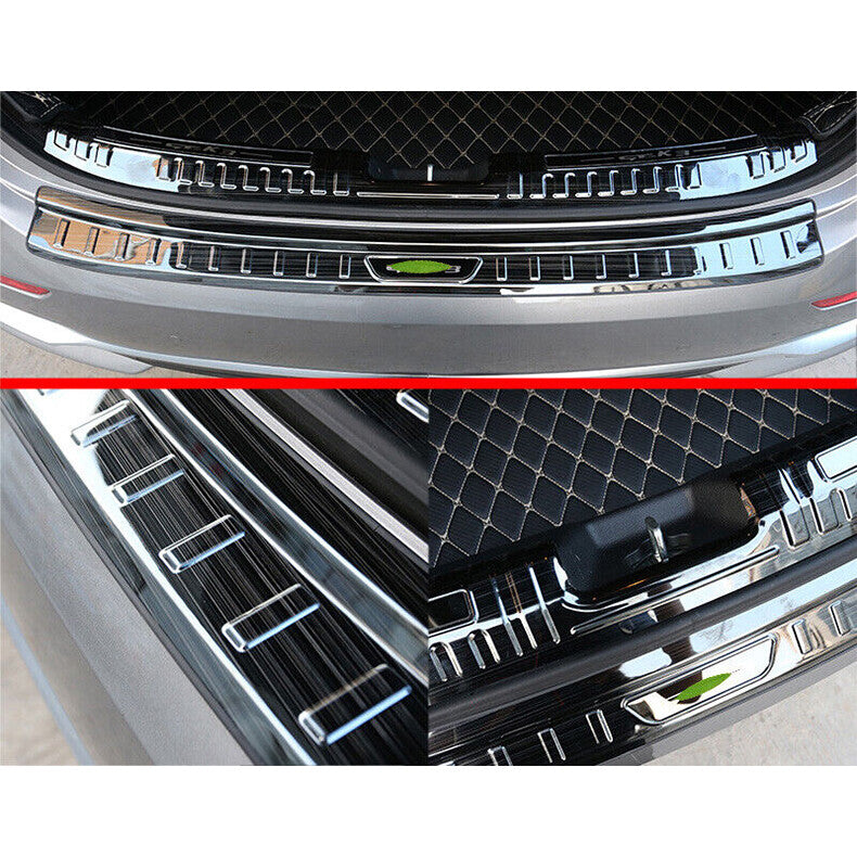 for Kia Forte K3 2019-2021 Black Rear Bumper Protector Guard Sill Plate Trim 2x