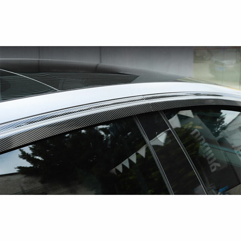 Carbon Fiber Window Vent Visor Sun Rain Guard Deflector for Tesla Model 3 17-23