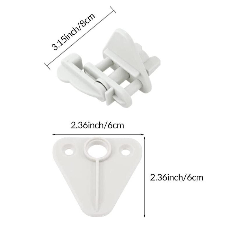 4-Piece Set of Plastic Safety Latch Locks for Marine Buoys - Replacement Pieces n