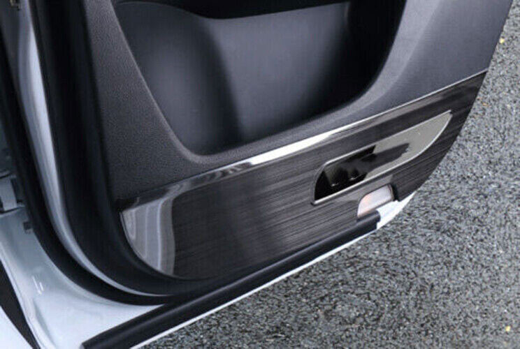 for Honda Accord 14-17 Black Steel Side Door Anti-Kick Pad Protective Cover Trim