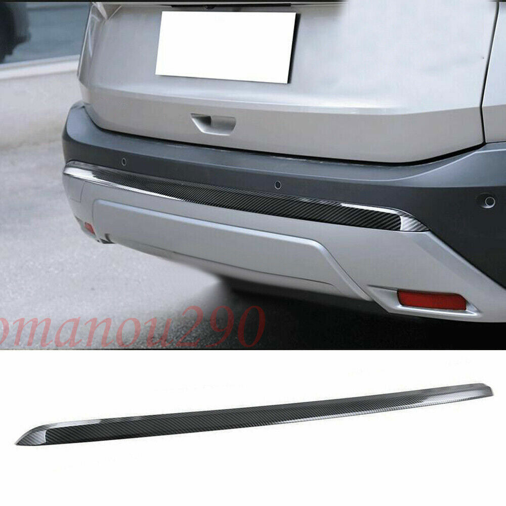 for Nissan Rogue 2021-23 Carbon Fiber ABS FrontRear Bumper Molding Strip Trim2