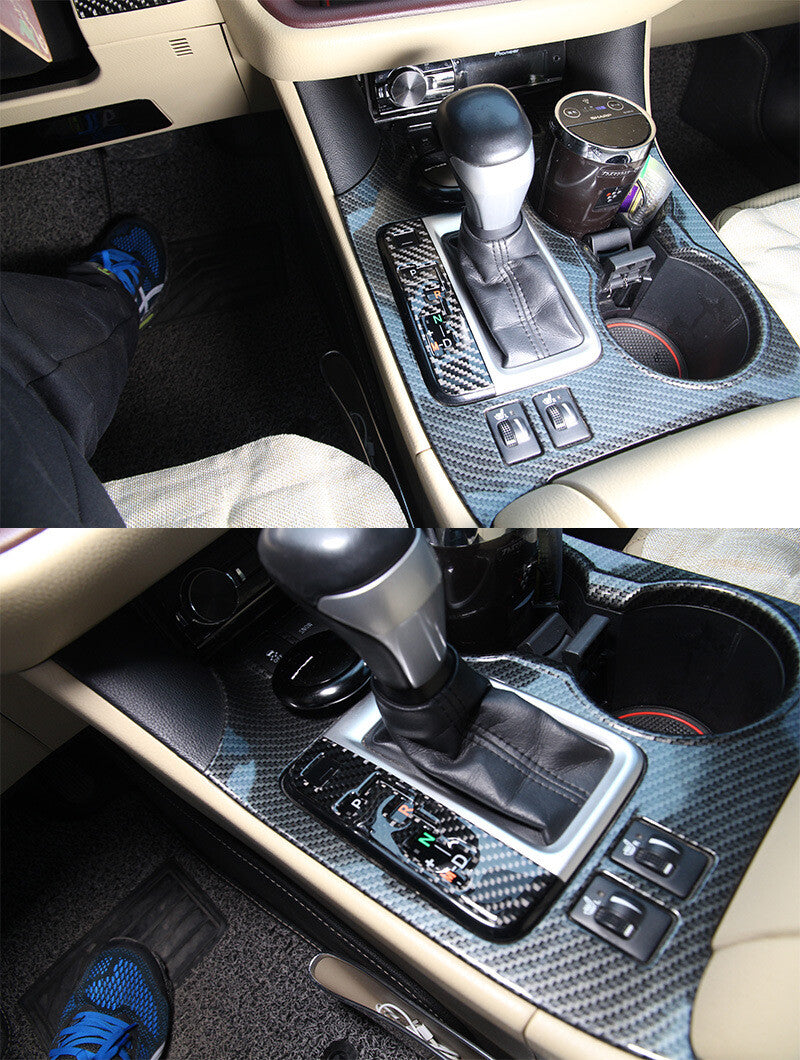 Carbon Fiber Console Gear Shift Indicator Trim Kit for T@yota Highlander 2014-19