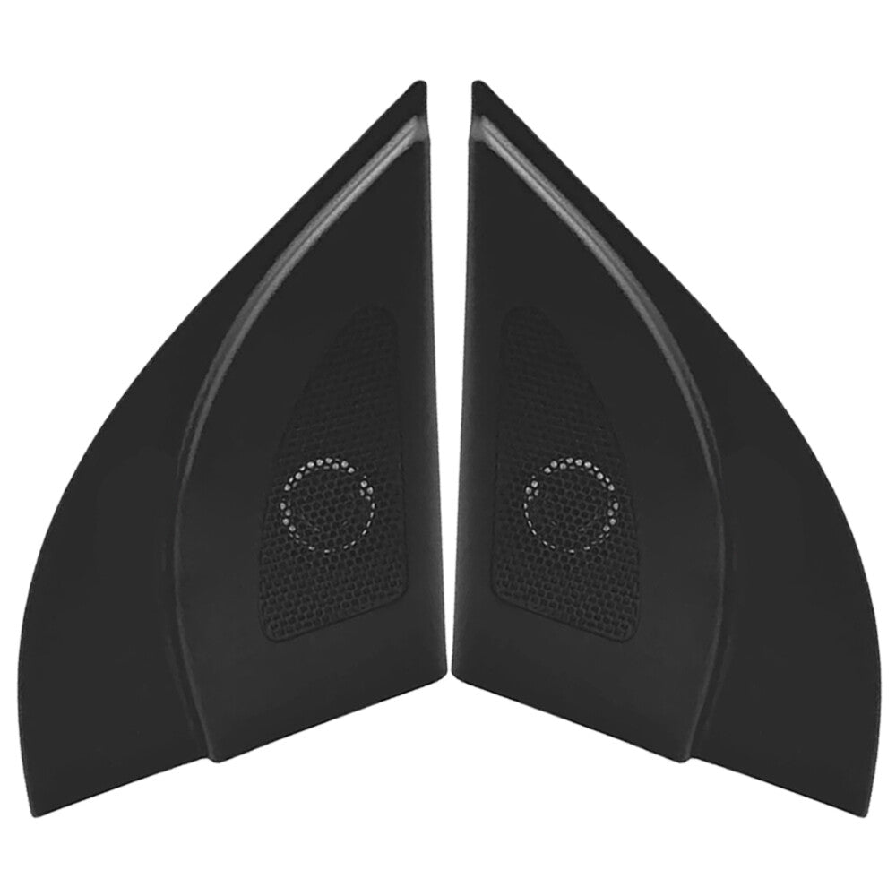 2Pcs Front Left+Right Side Tweeter Speaker Cover Trim Black For Accent 2012-2017