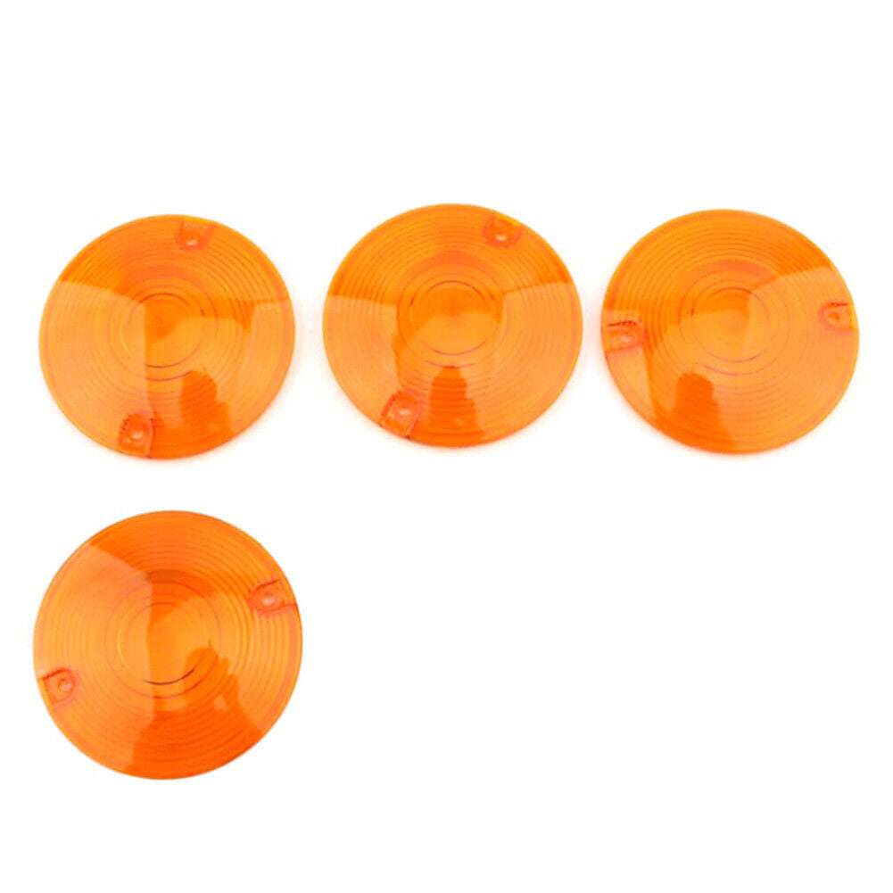 for Harley Davidson Electra Glide Motorcycle Turn Signal Light Cover Yellow Lens Q