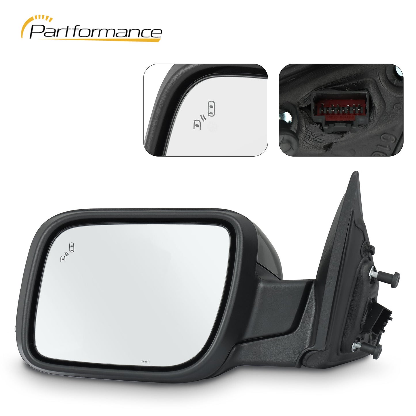 Mirror Driver Left Power Heated for Explorer 2016 - 2019 GB5Z-17683-MCP- v