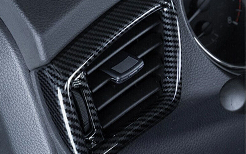 LR AC Air Outlet Vent Cover Trim for Nissan Rogue Sport 2017-2021 Carbon Fiber
