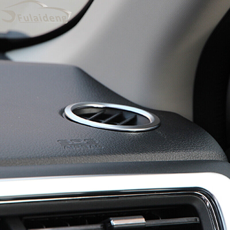 for Honda HR-V 2016-2022 Silver Central Console Air Outlet Vent Cover Trim 5Pcs