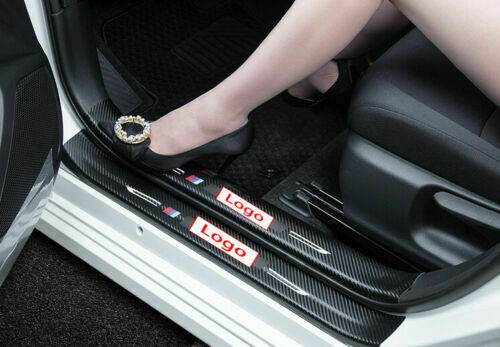 8X for Honda for Civic 2022-2023 Carbon Fiber Door Sill Threshold Protector Stickers