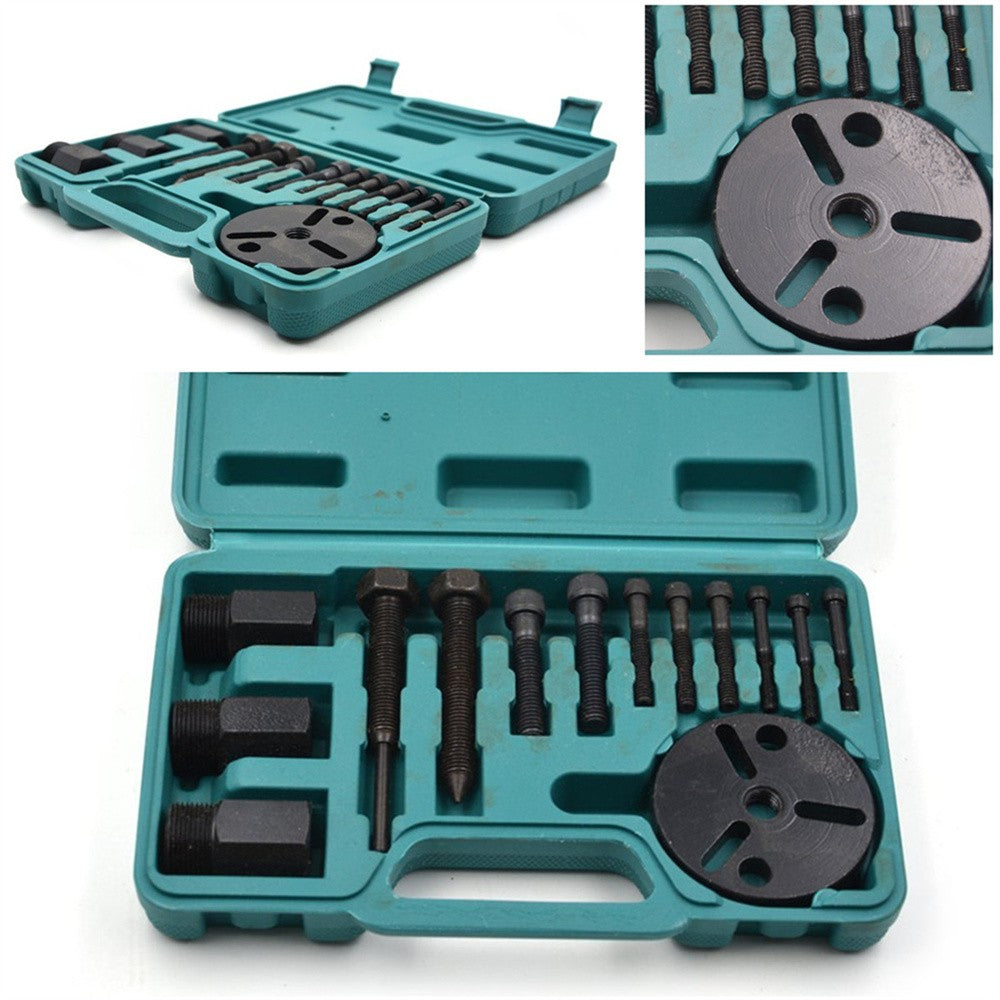 14Pcs Car AC R134a R12 Compressor Clutch Sucker Puller Remover Repair Tools Kit Q