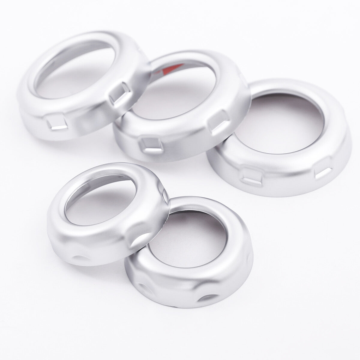 4-Pack ABS Chrome Cover Side Hinge Bezel Cover Trim Cap Protection for Hummer H2 2003-09- v
