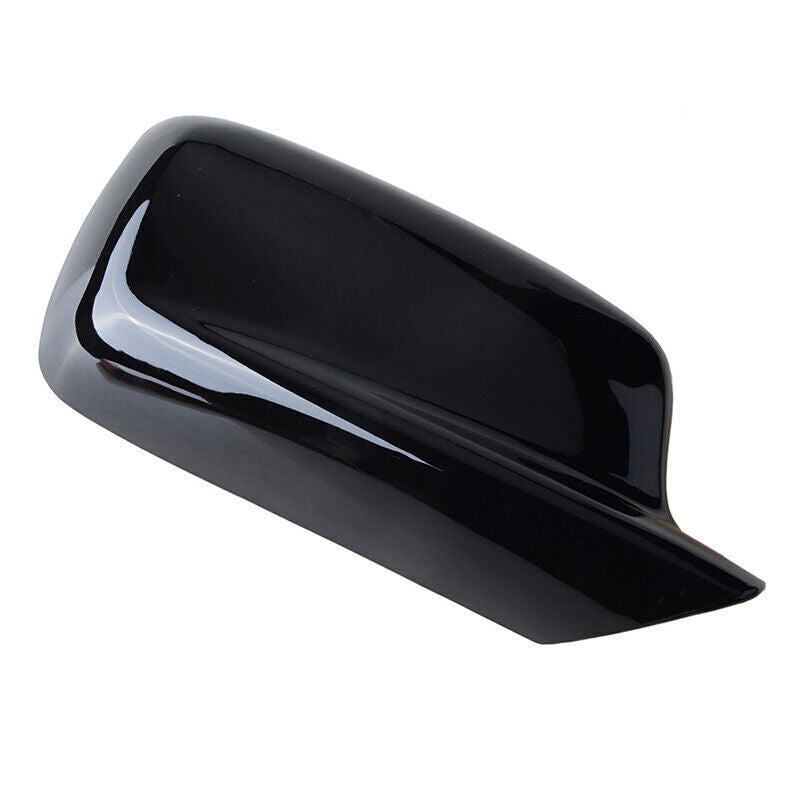Right Side Mirror Cover Cap Fits Foor for BMW E46 E65 750Li 325Ci 330Ci Gloss Black Q