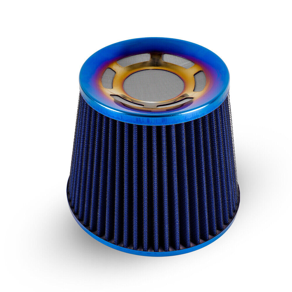 3 76mm High Flow Inlet Air Intake Cone Filter For Car/Truck/SUV Universal