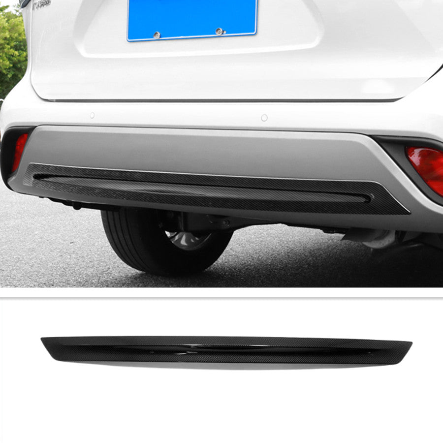for Toyota Highlander 2020-2023 Carbon Fiber ABS FrontRear Bumper molding Cover