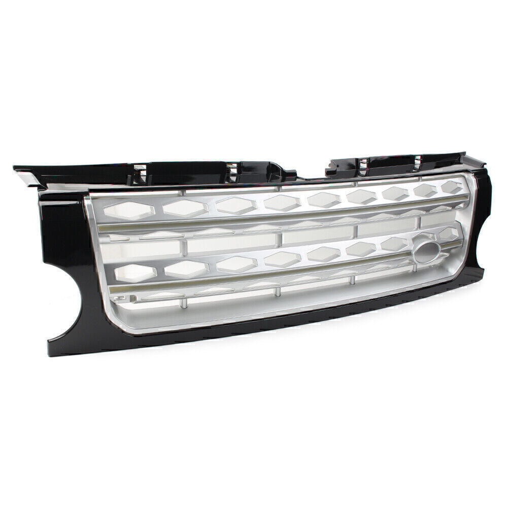 1x Black Front Grille Bumper Mesh for Land Rover Discovery LR3 2005-2009 Silver