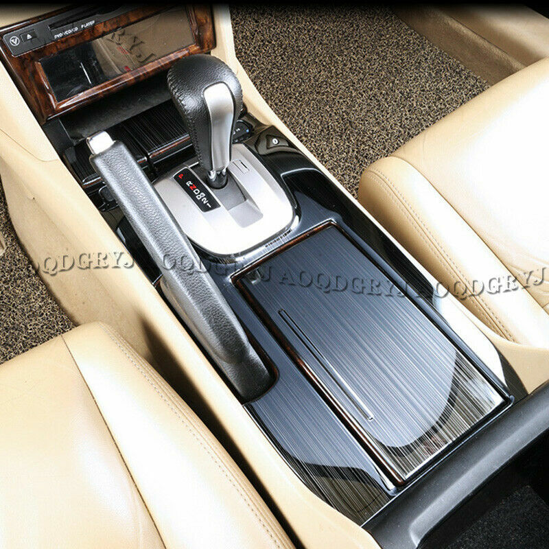 Black Titanium Gear Shift Panel Trim Covers Fit for Honda Accord Sedan 2008-2012