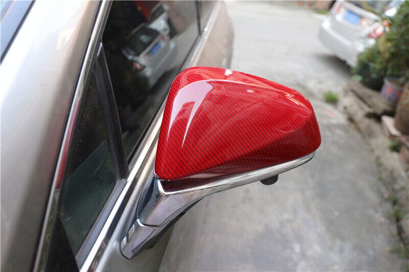 Car Rear View Side Door Mirror Cover Fit for Lexus NX 2015-2020 Red Carbon Fiber