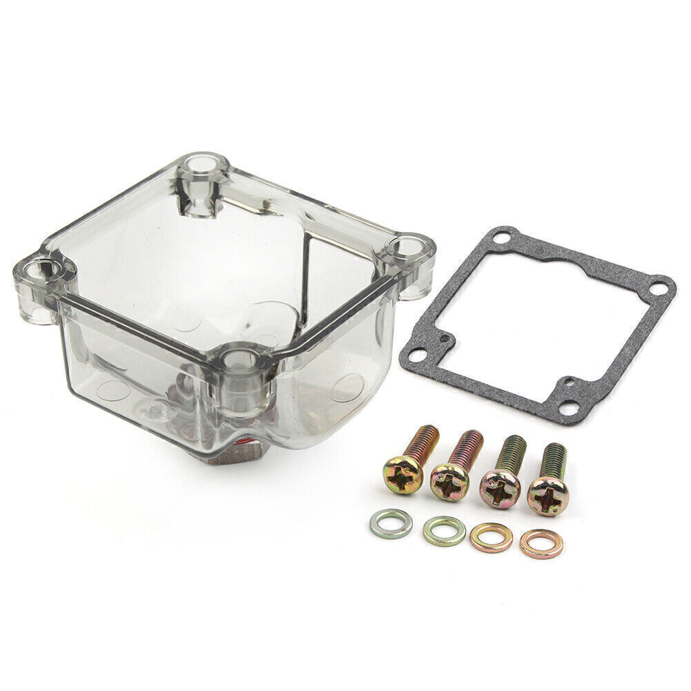 Motorcycle Plastic Transparent Carburetor Bottom Float Bowl Gray for PHBG Carb Q