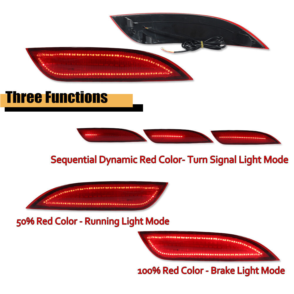 Suitable for 15 - 18 for Focus hatchback LED bumper rear brake signal rear fog light pair - v