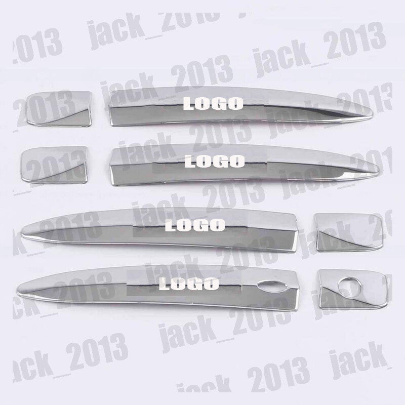 silvery stainless For 2013-2019 for Nissan Sentra Side for Smart Door Handle Covers Trim