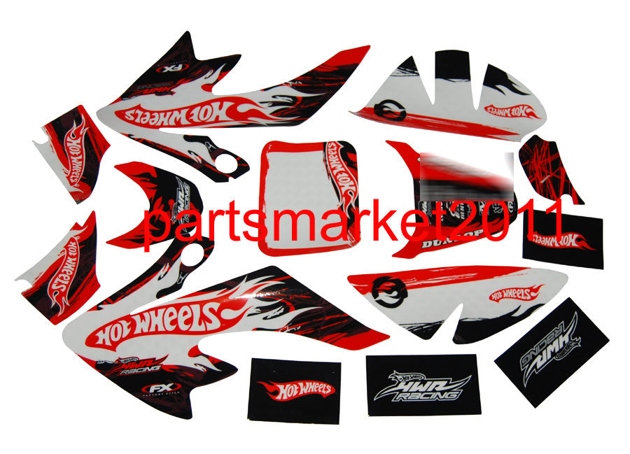 3M H Emblems Decals Graphics For CRF50 CRF 50 bikes for Honda Thumpstar SDG stickers
