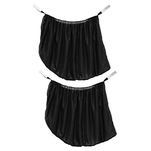2 Pcs Black Sun Visor Shade Mesh Cover Shield Sunshade For Car Rear Side Window