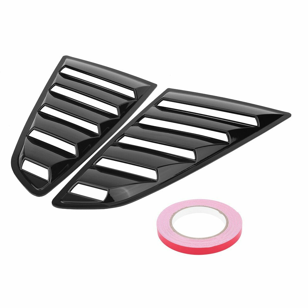 Car 1/4 25 cent side window louver scoop cover ventilation cover for Ford for Mustang 15-18