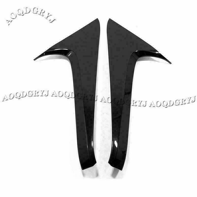 Glossy Black Rear Window Side Moulding Trim Cover Deco for TOYOTA RAV4 2019-2023