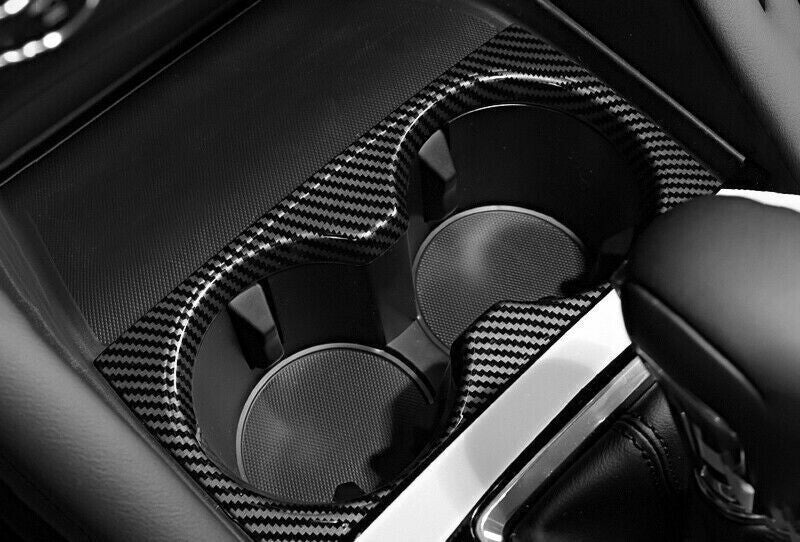 Carbon Fiber ABS Central Console Gear Shift Knob Trim For RAV4 2006-2012 v