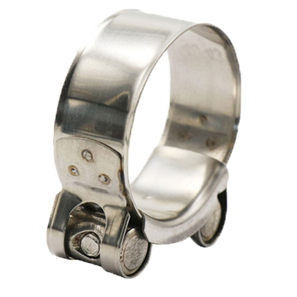 Motorcycle Exhaust Pipe Clamp 52mm-55mm Stainless Steel Muffler Fixed Caliper mo