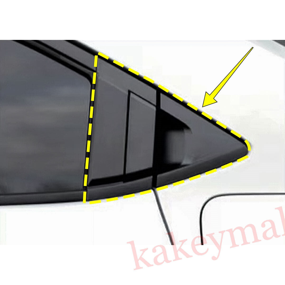 For 2022-2023 for Outlander Chrome Car Rain Eyebrow Rearview Mirror Frame v