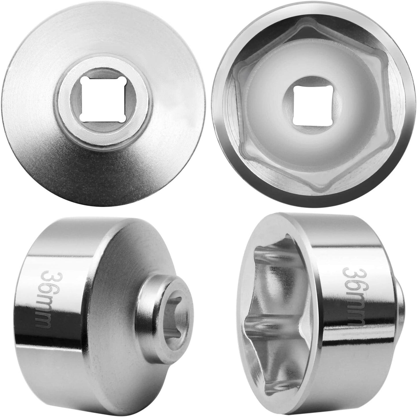 36mm Low Profile Oil Filter Socket Fuel Filter Cap Removal Tool for ford Q2P7 Q