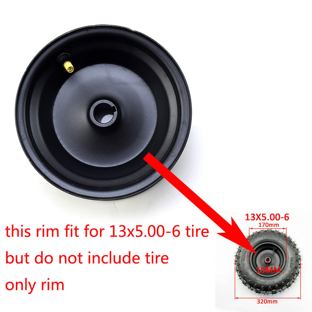 13x5.00-6 wheel rim 19MM hole Off-Road ATV QUAD Buggy Mower Go-kart Pit bike