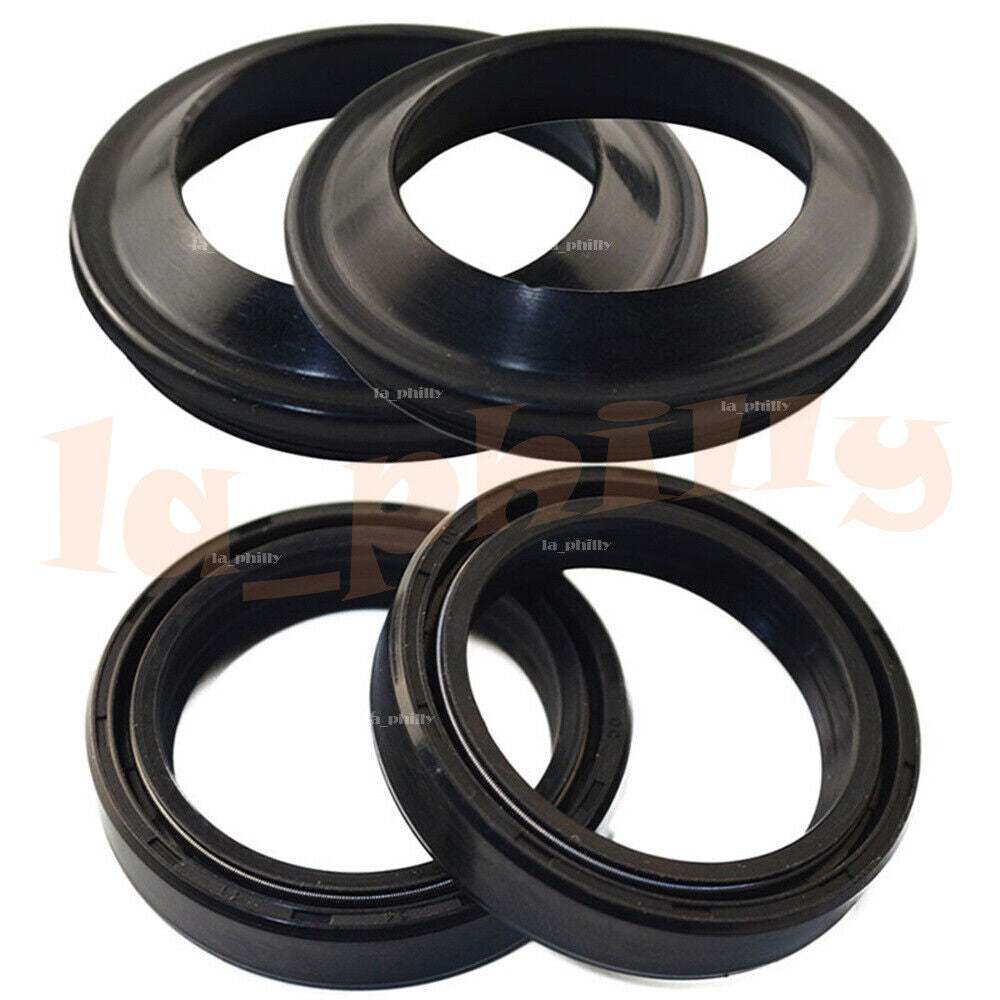 4Pcs 43x55x11mm Motorcycles Front Fork Damper Shock Absorber Oil Seal+Dust Seal Q