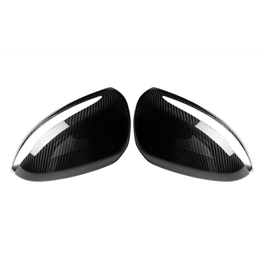 Carbon Fiber Side Mirror Caps Fit 2015-19 for MERCEDES BENZ W205 W222 S550 S600 S63
