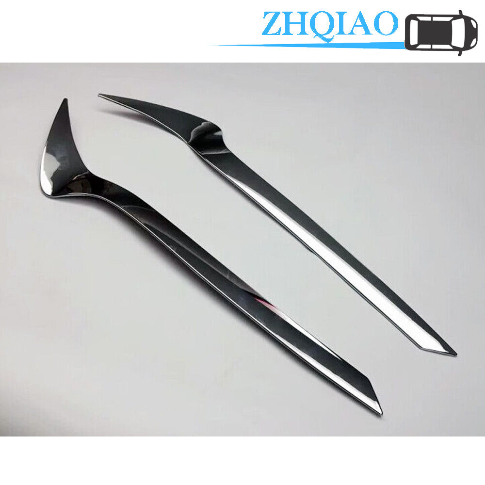 Car ABS Chrome Head Light Lamp Eyebrow Cover Trim Fits for Toyota RAV4 2013-2015
