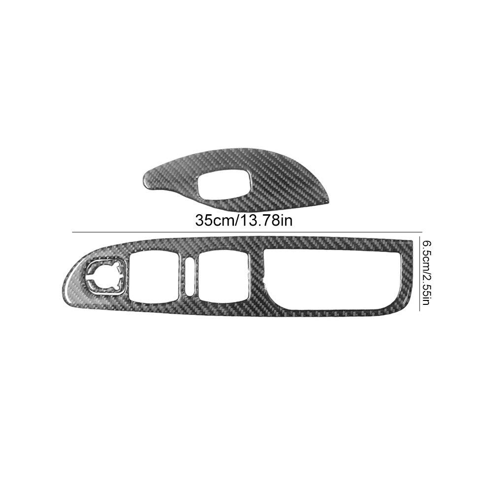 Red Carbon Fiber Console Watercup Cover Trim for Dodge Durango 2014-2020 Type A v