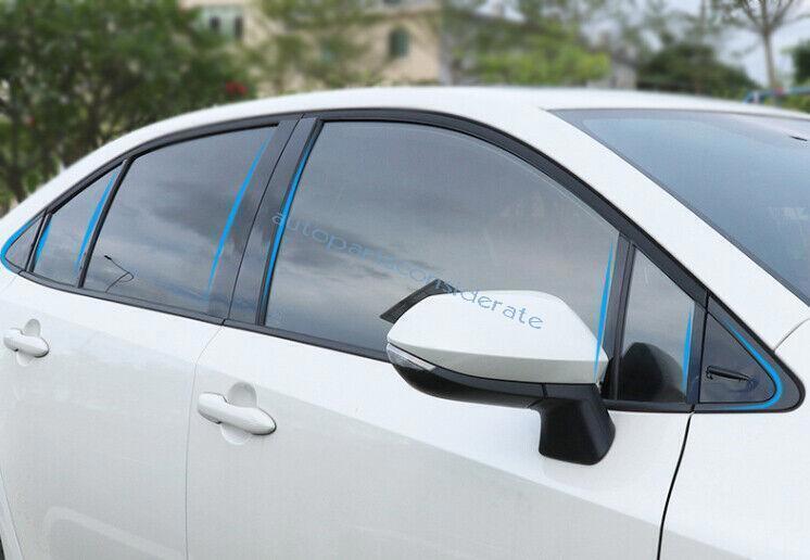 for Toyota for Corolla 20-24 Glossy Black Exterior Window Post Pillar Cover Trim 16X