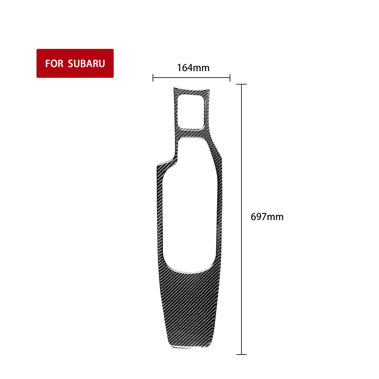 Carbon Fiber Automatic Transmission Gear Shift Trim for Dodge for RAM 1500 2013-2015 v