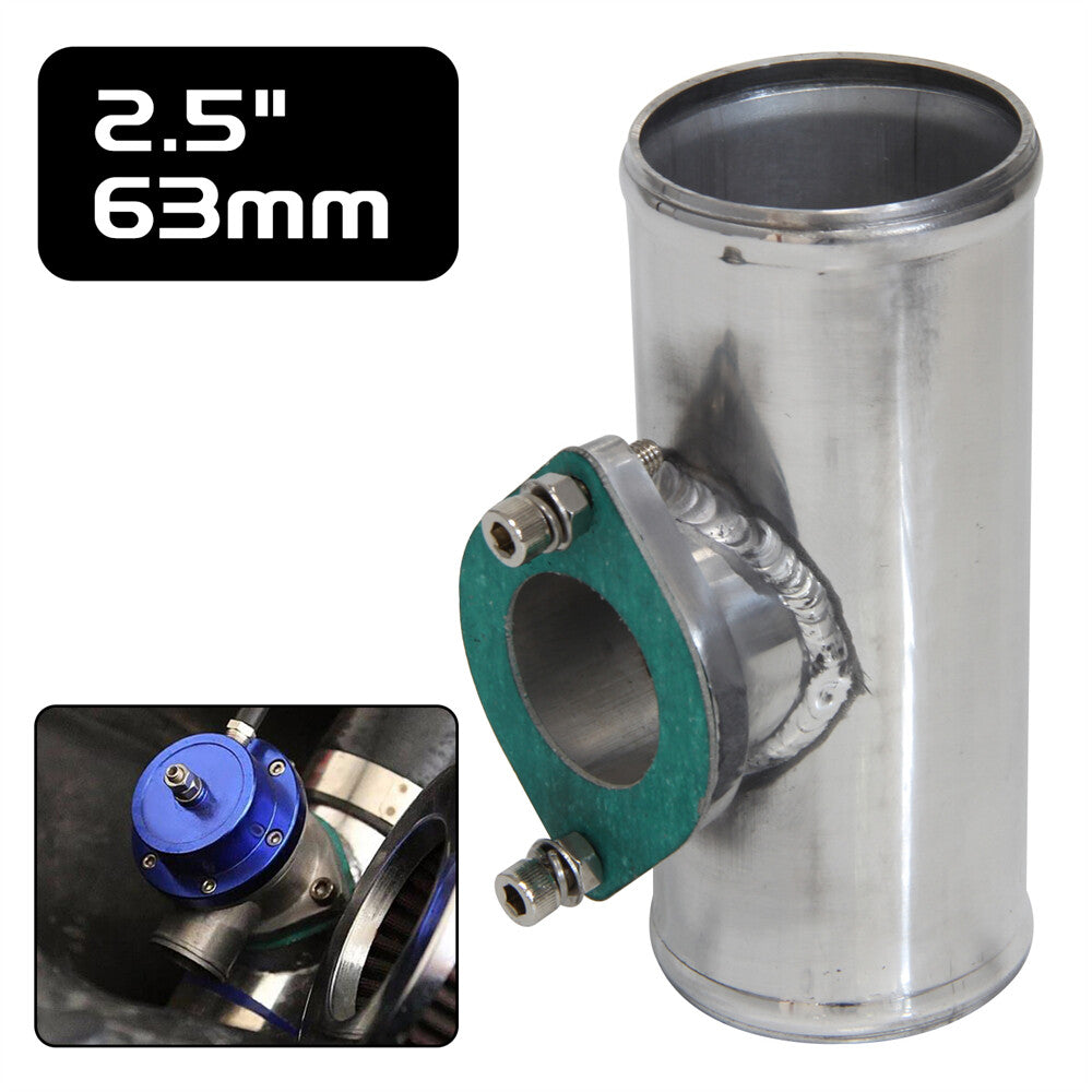 63mm 2.5 Aluminum TYPE-S/RS/RZ Turbo Blow Off Valve BOV Flange Adapter Pipe