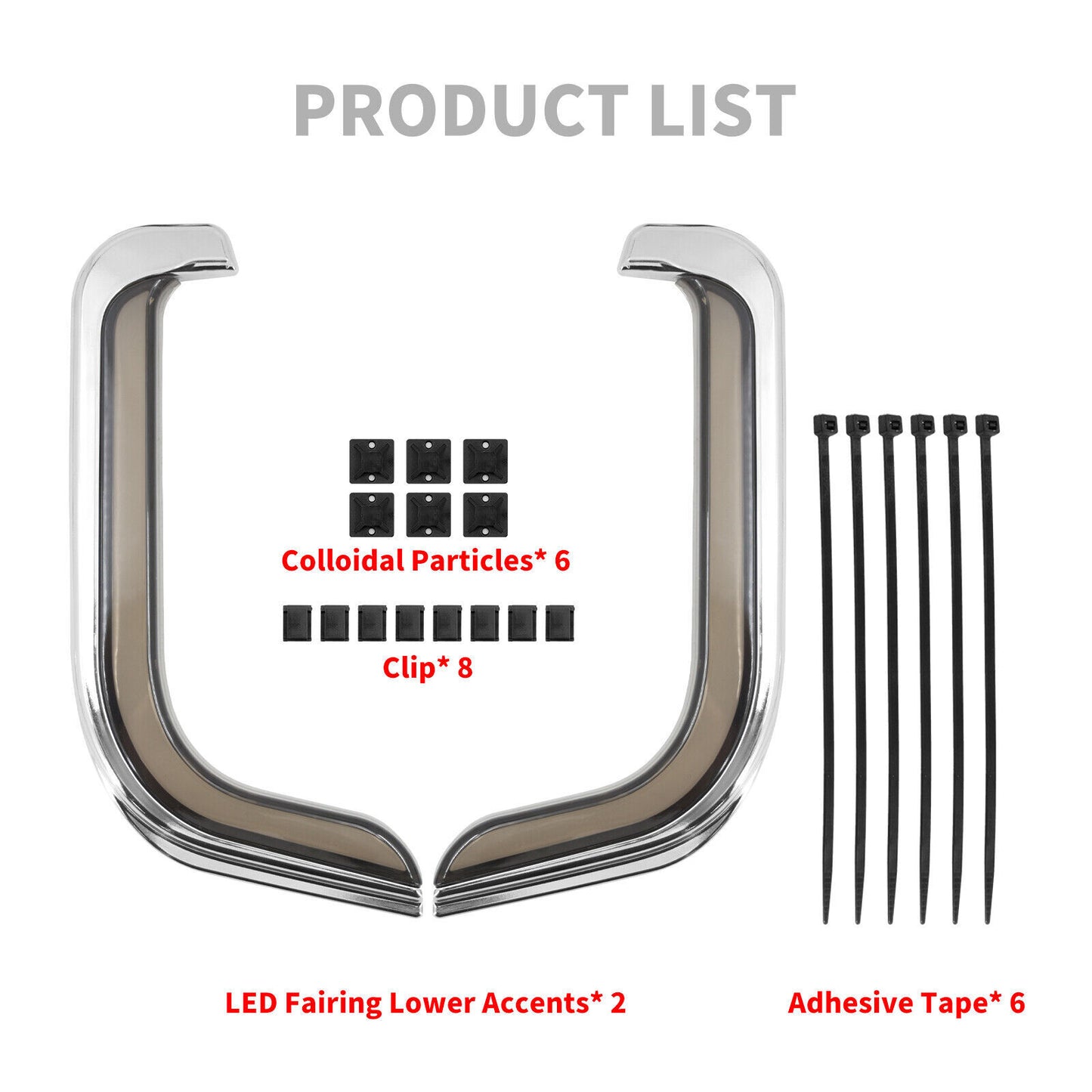 LED Fairing Lower Accent Turn Signal Light Fit for Harley Touring CVO 2006-2013 Q