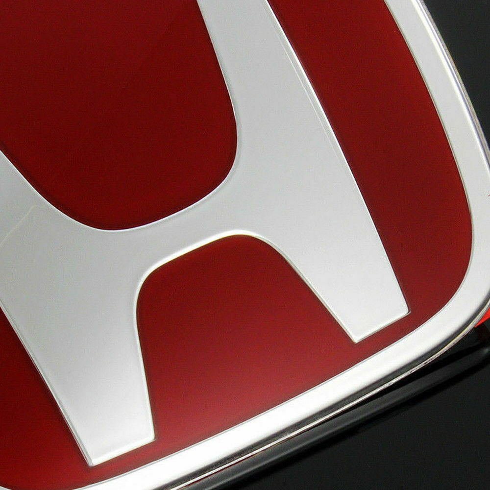 One set of red H badges and front and rear steering wheel badges suitable for 2006-2015 Civics.