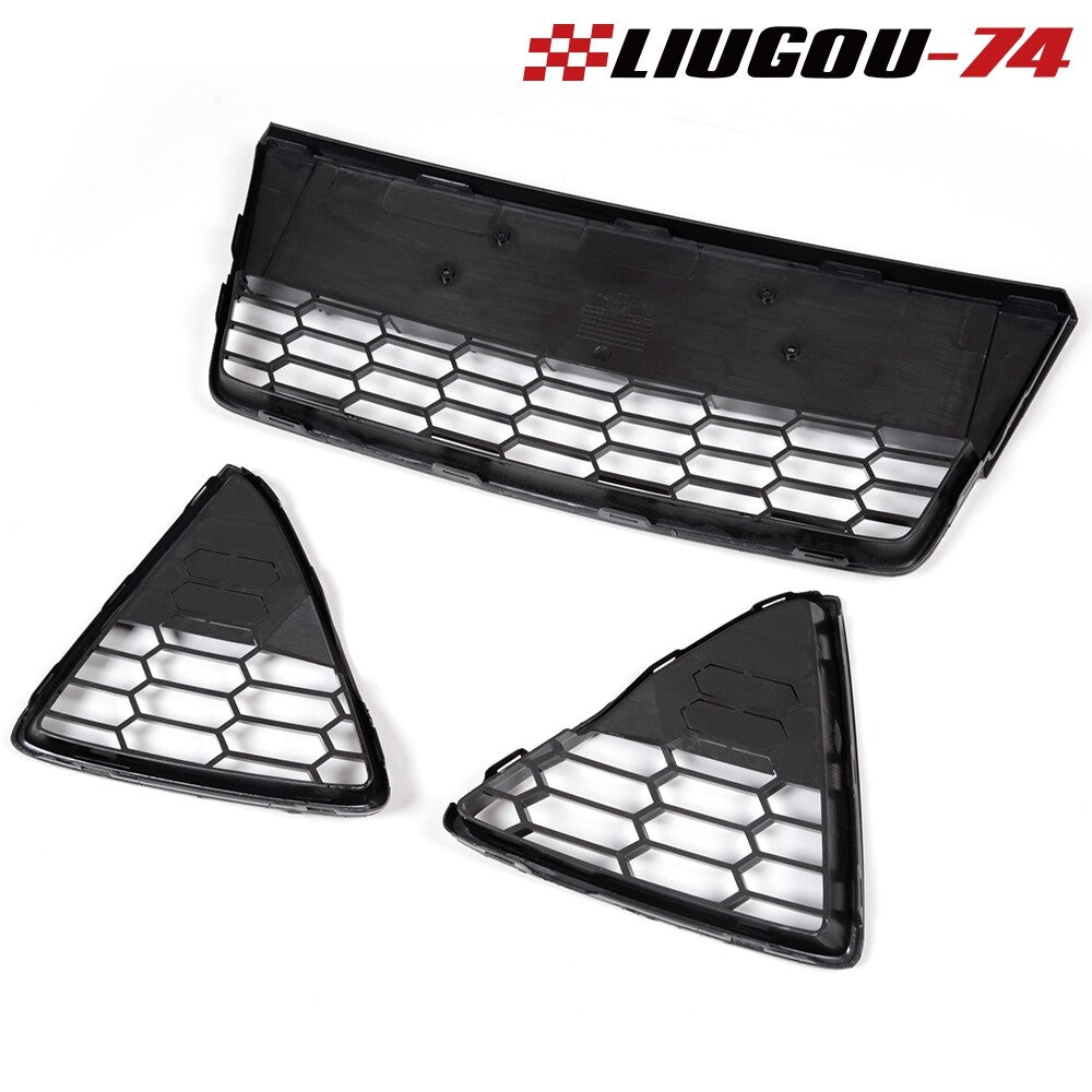 Pack Fits for Focus 2012 - 2014 Front Bumper Lower Grille Grill Honey Bed - v