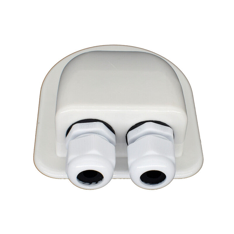 Gland Box Solar Dual-Cable Inlet for Yachts/RVs - Waterproof Solar Inlet Housing n