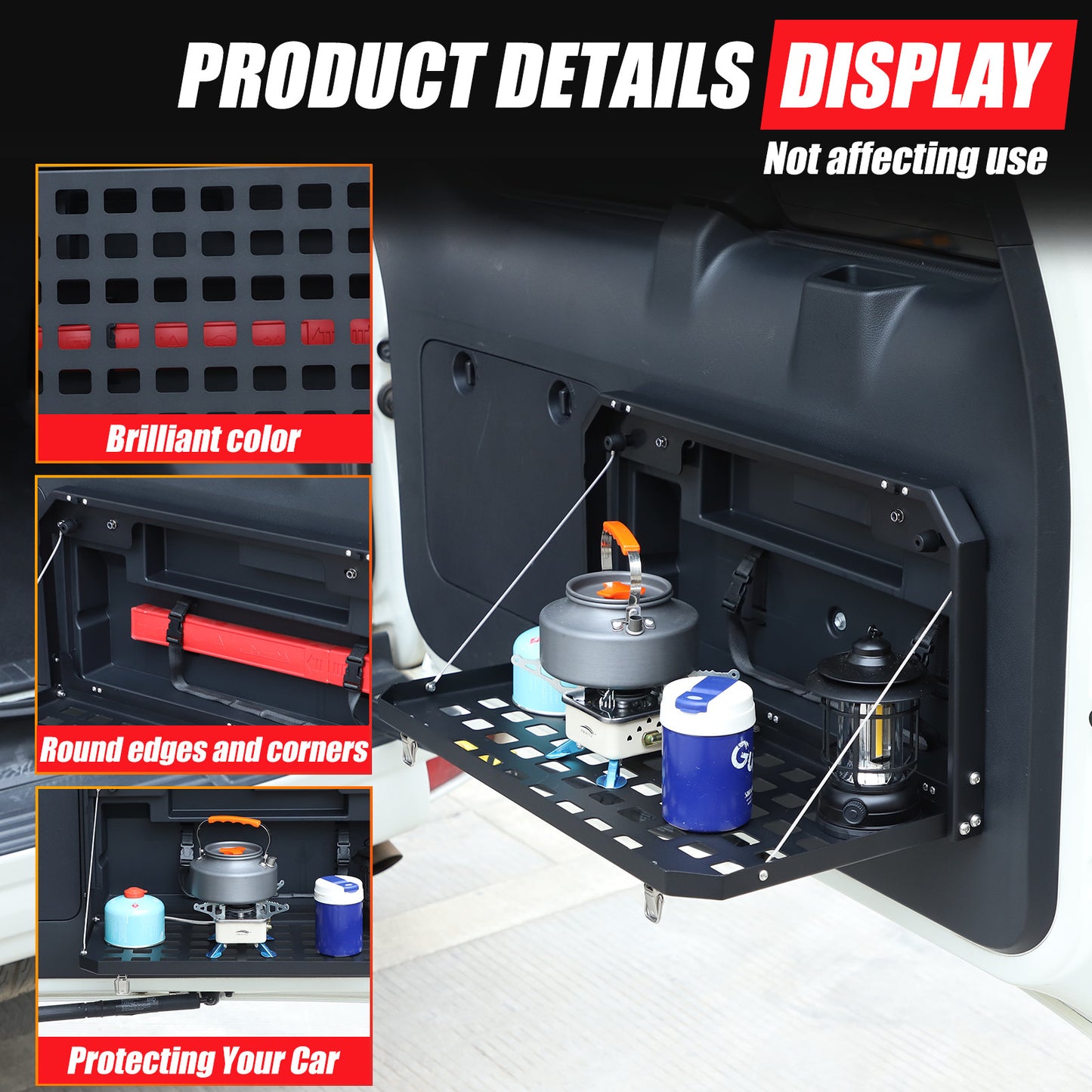 Tailgate table and storage rack suitable for Land Cruiser Prado FJ150 (2010-2022) n