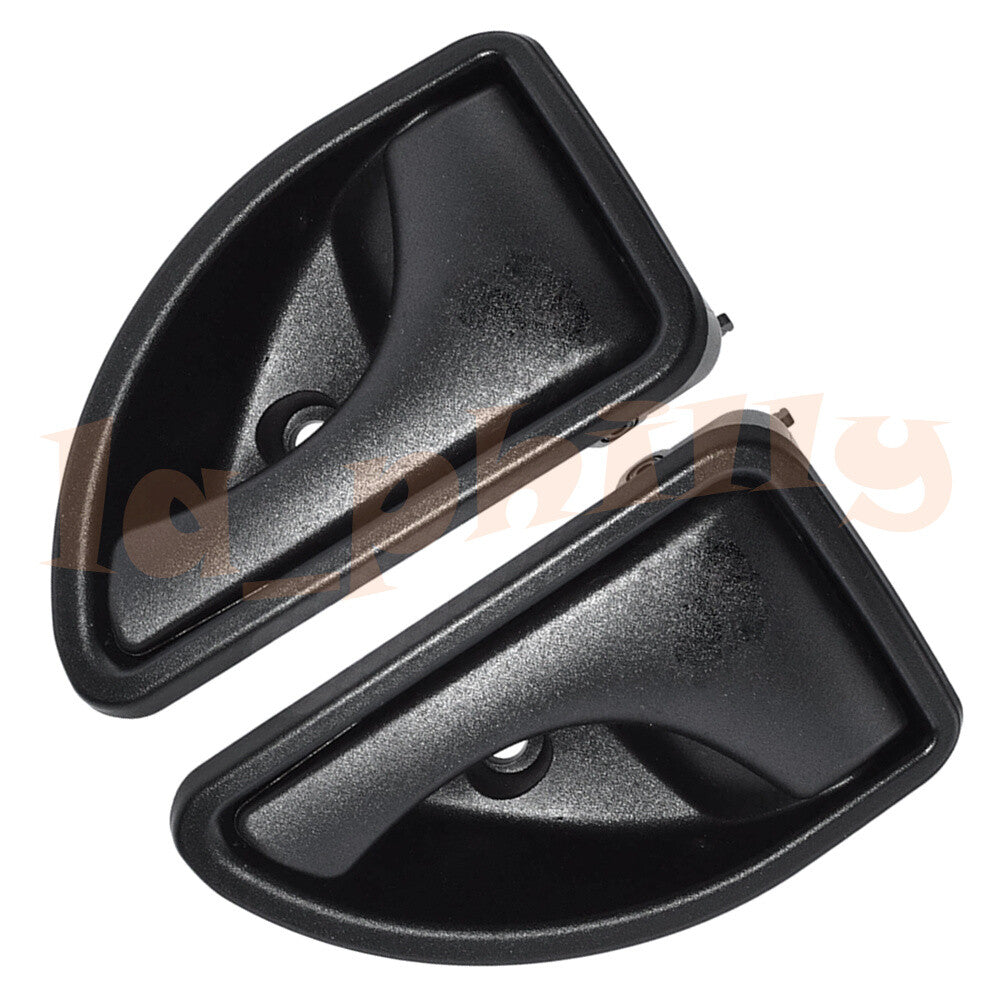 2x Black Inside Door Handle Right Left Side for Renault Kangoo Twingo Q