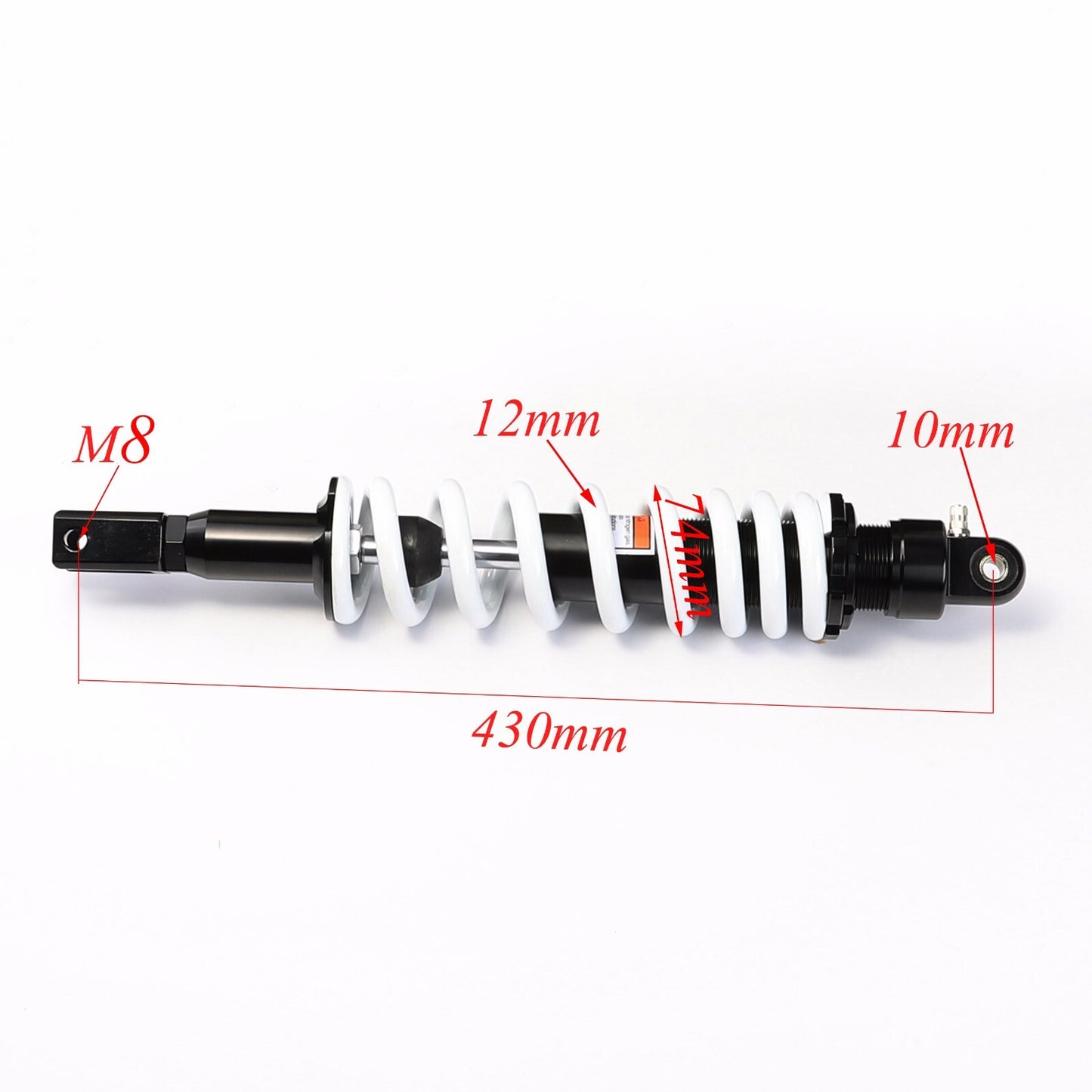 430mm 17-inch rear shock absorber, adjustable, universal, suitable for off-road bikes and all-terrain vehicles.