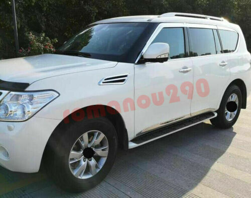 6P Chrome Car Window Visor Vent Shade Sun Rain Guard for Nissan Armada 2017-2021