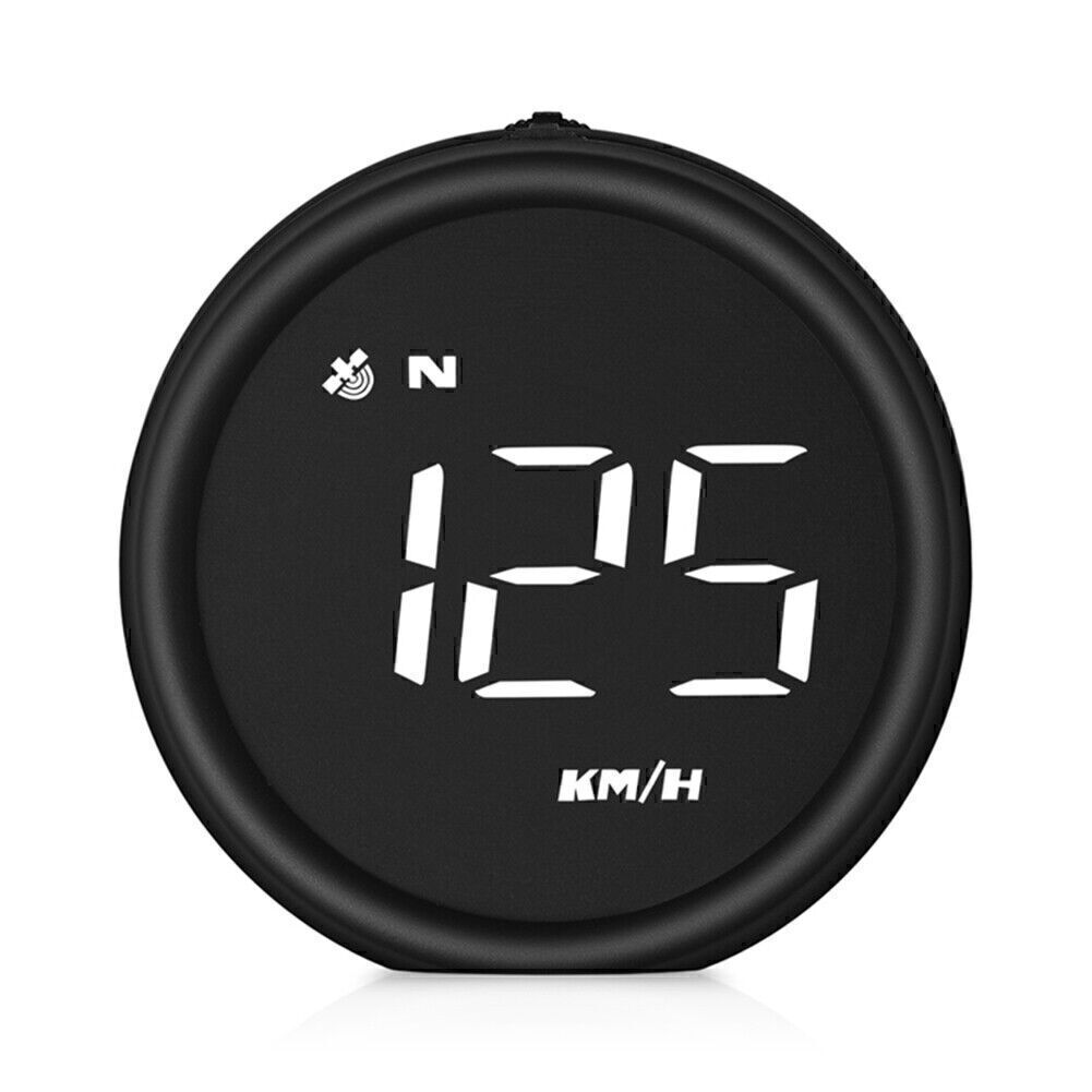 Digital GPS Speedometer Head Up Display MPH/KM Overspeed Tired White Alarm